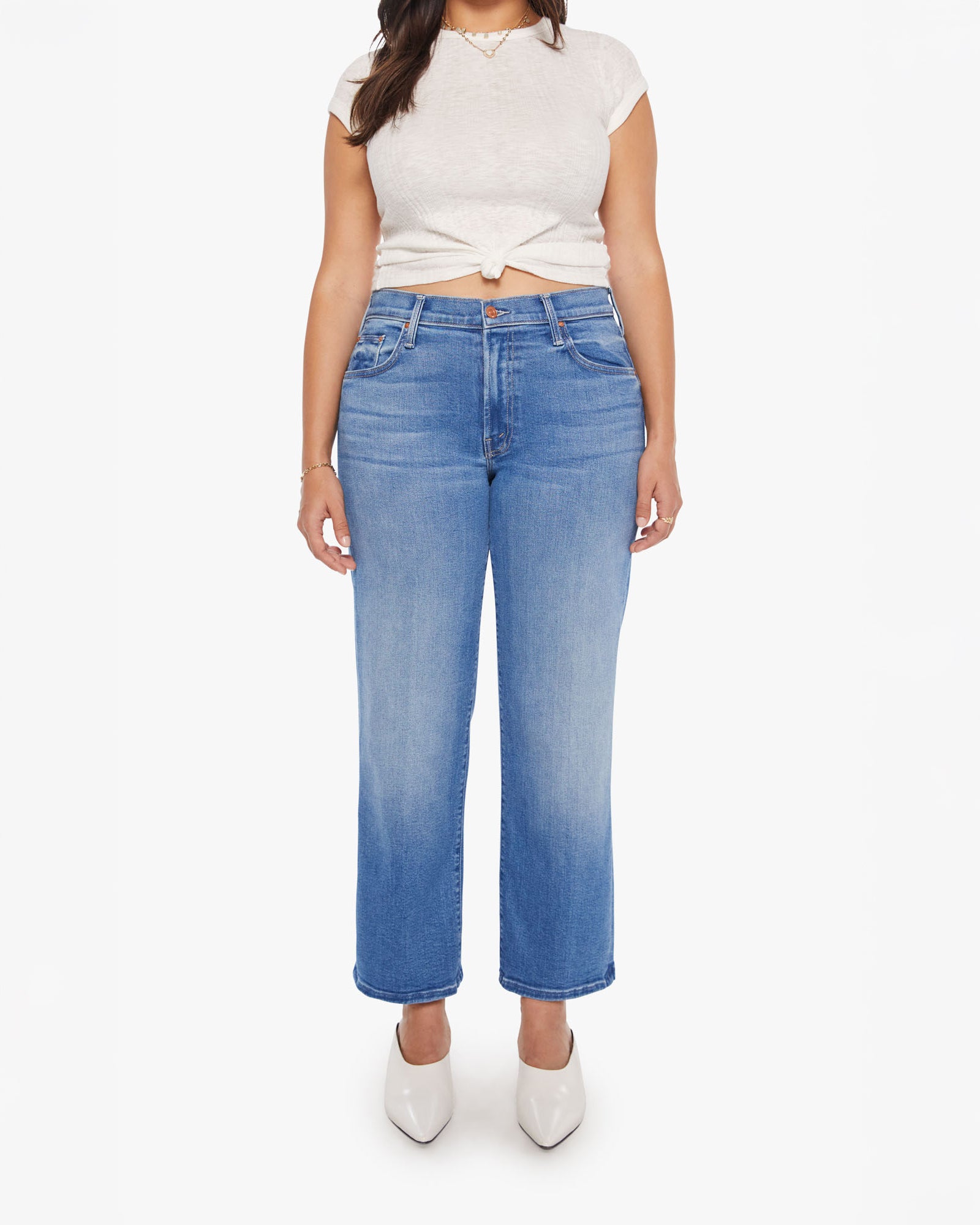 Mother The Mid Rise Rambler Zip Ankle Piece By Piece