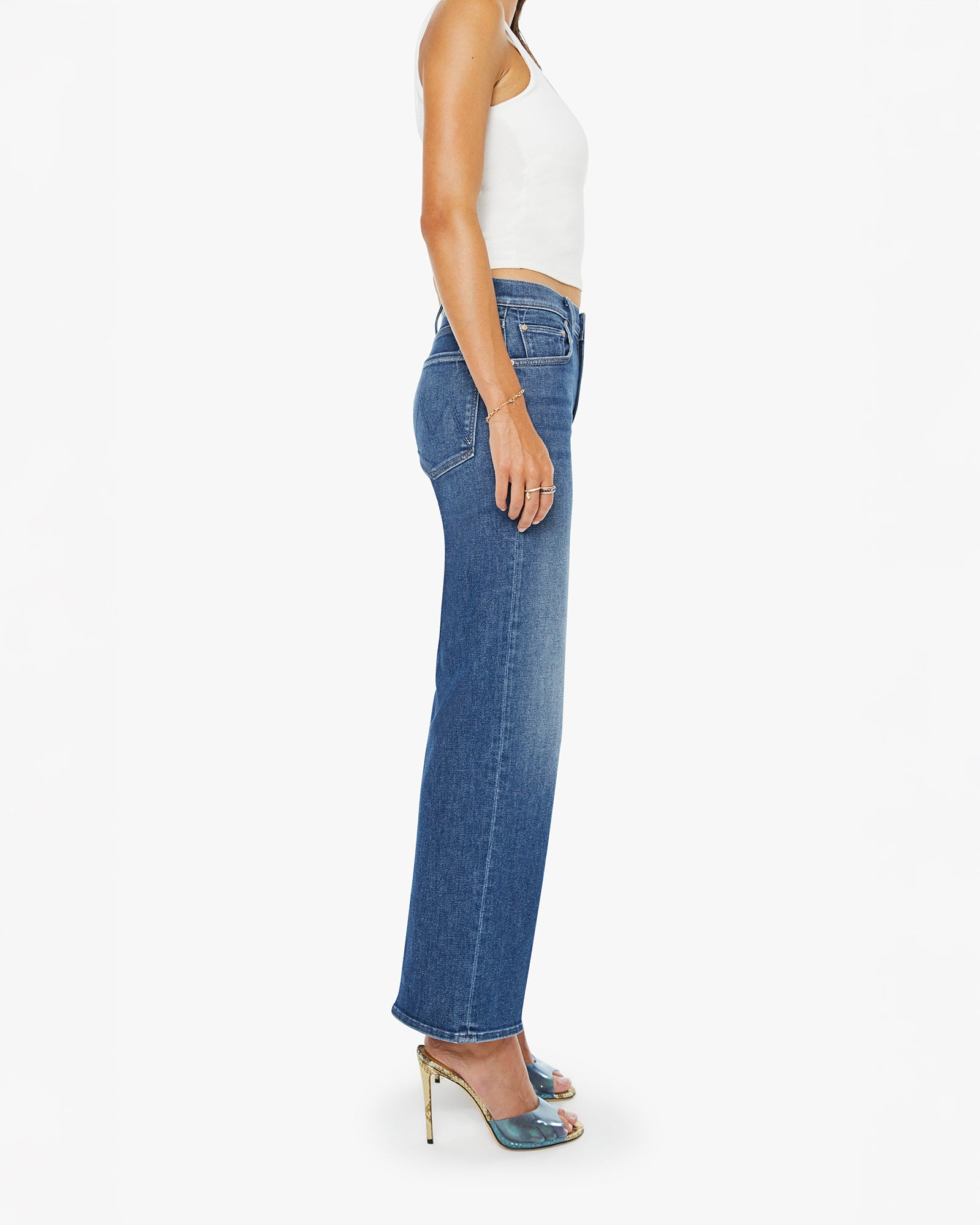 Mother The Mid Rise Rambler Zip Ankle Catch My Drift