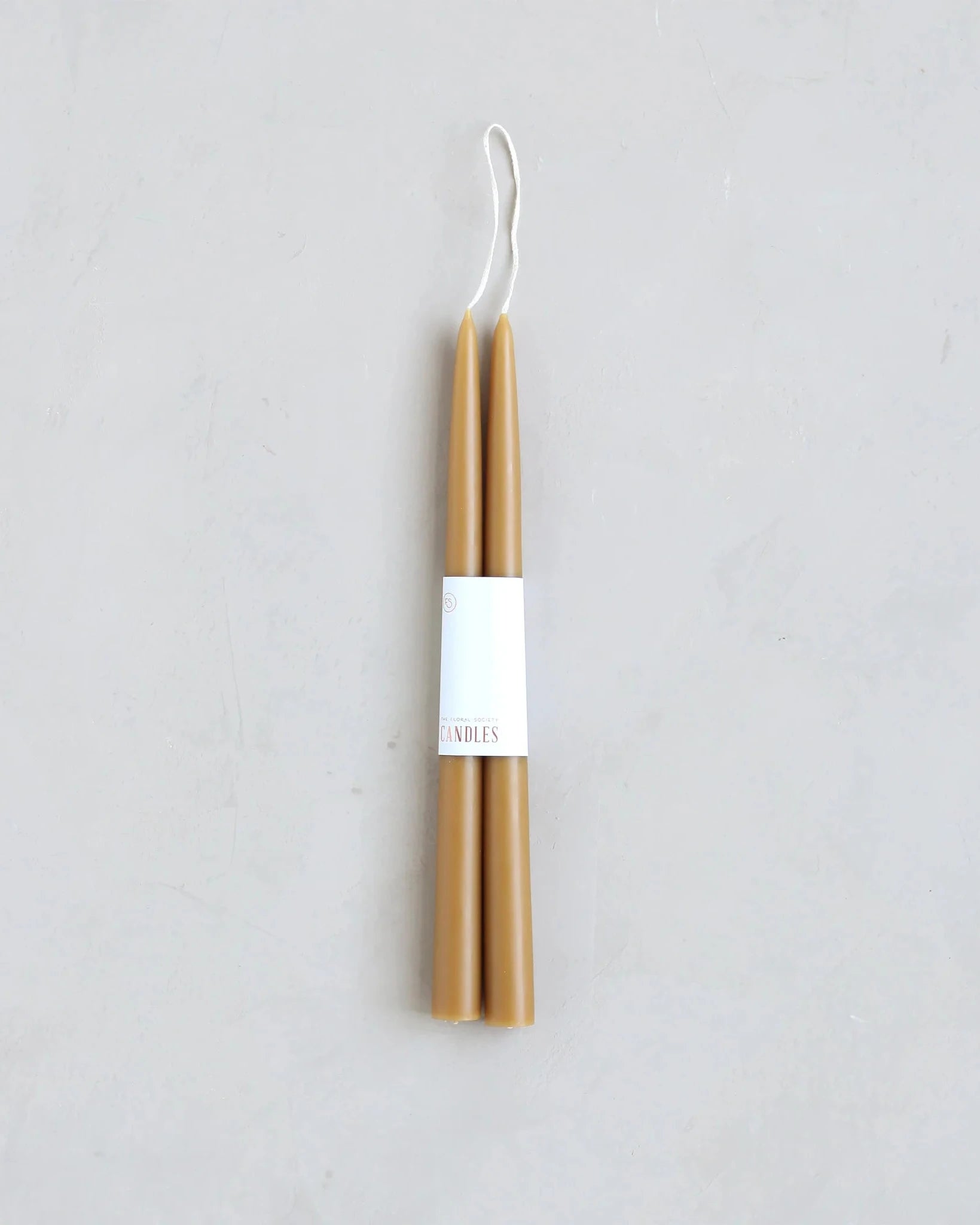 The Floral Society 12" Taper Candles in Miel
