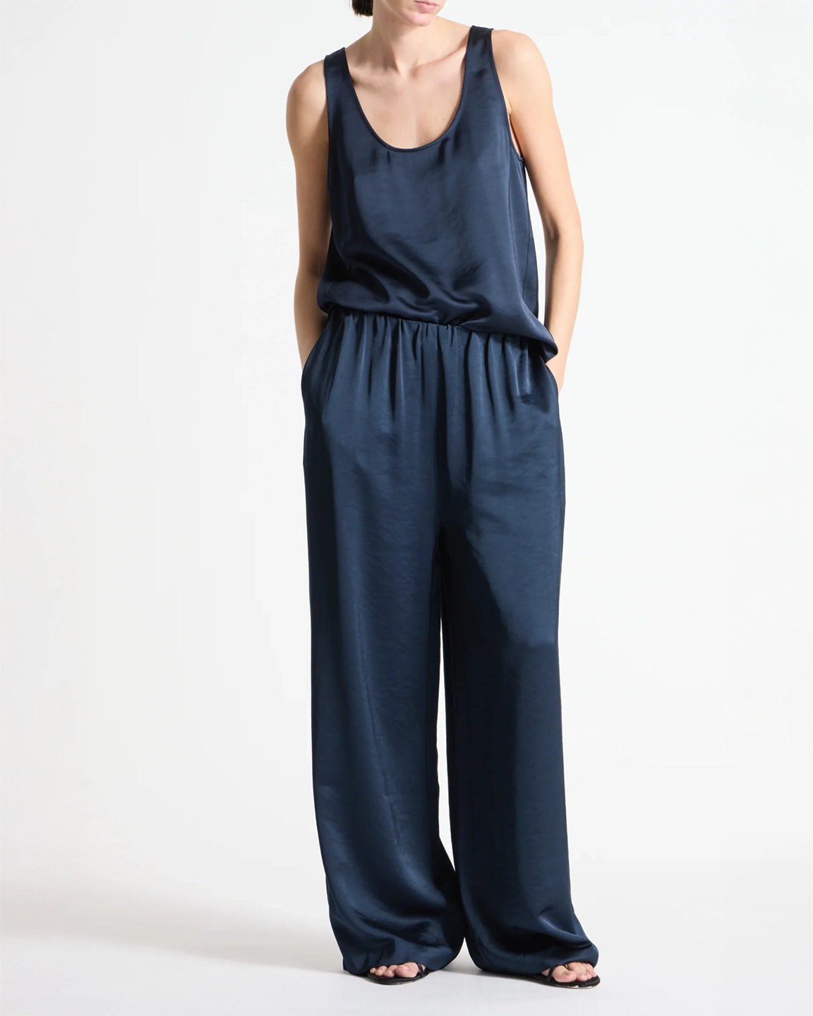 Saint Art Paige Pull-On Pant in Navy