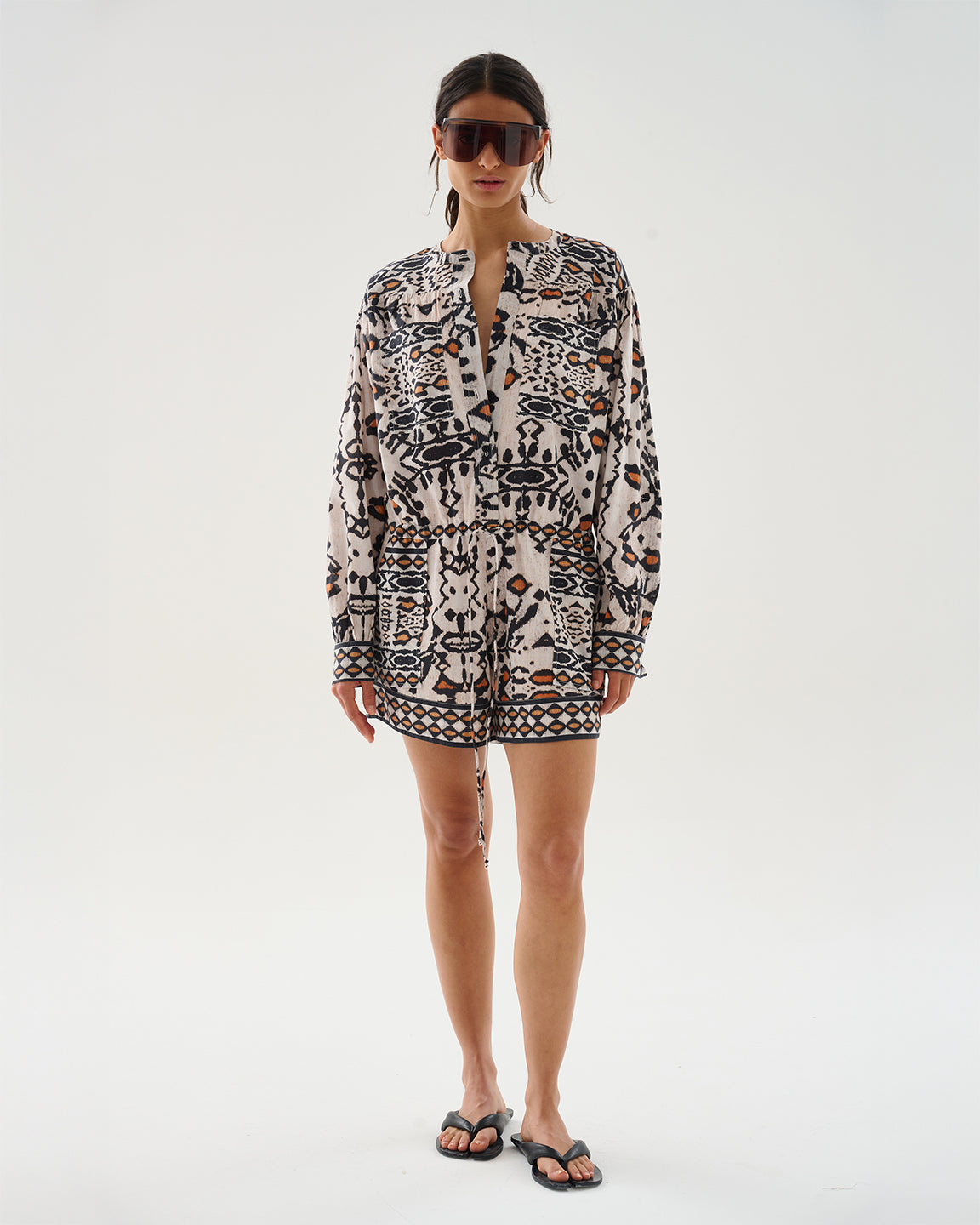 Maria Cher Ensenada Cami Romper In Ecru