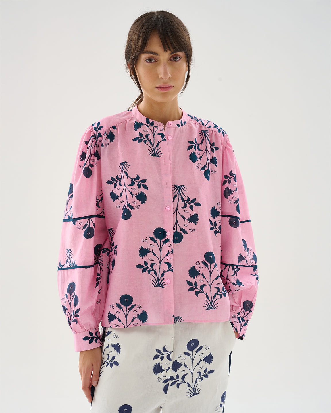 Maria Cher Bolson Roberta Blouse in Pink