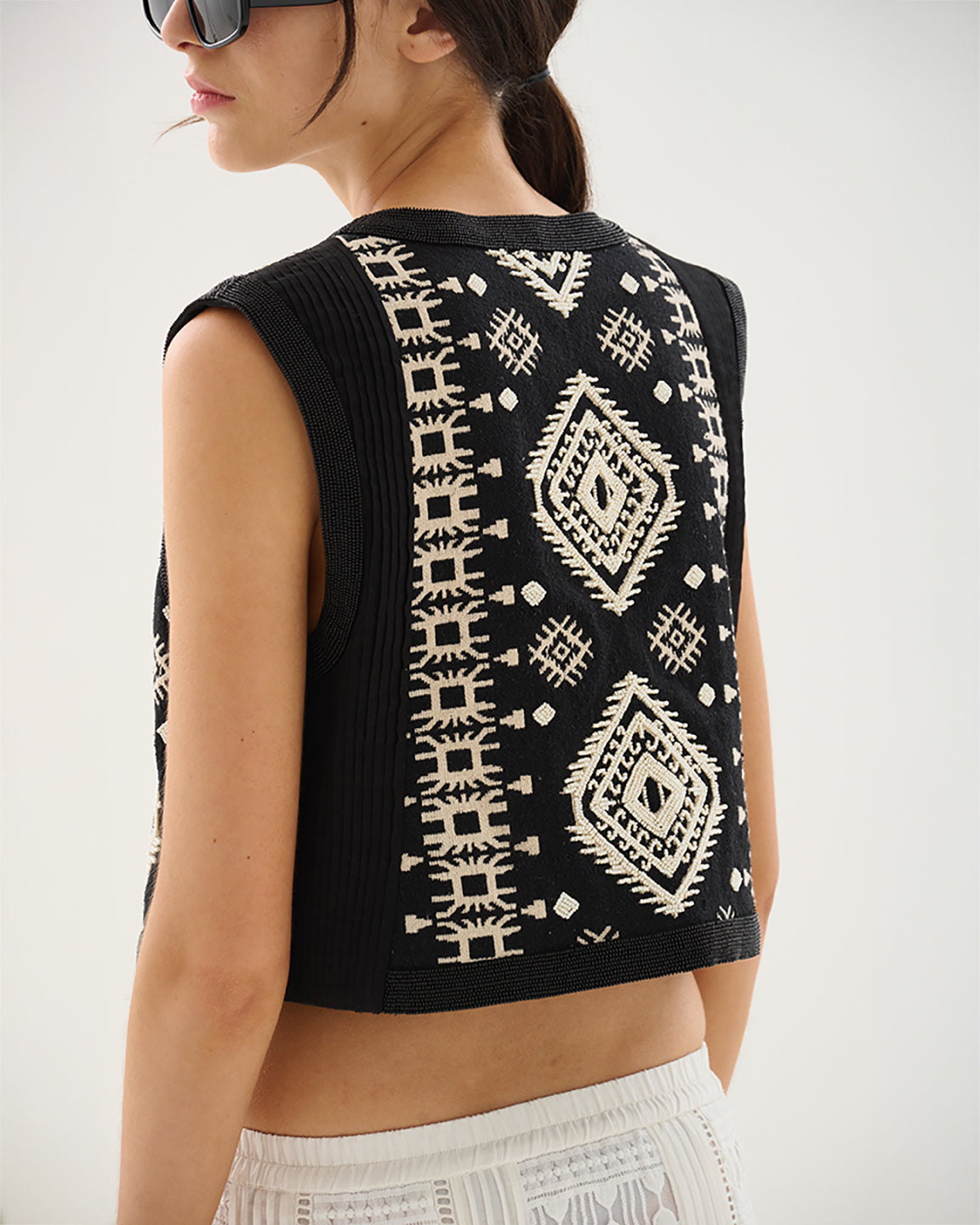 Maria Cher Gutenberg Harlow Vest In Black