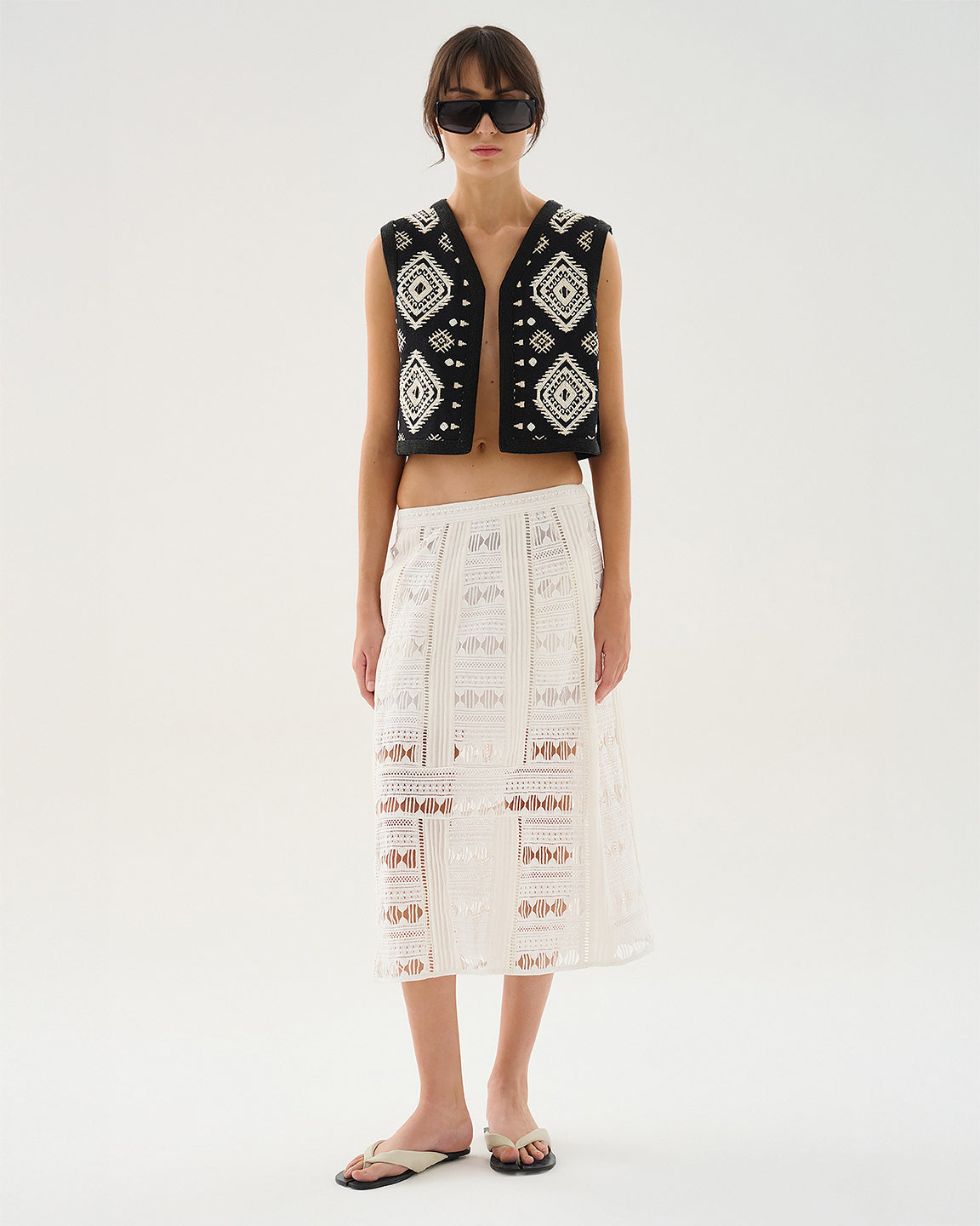 Maria Cher Gutenberg Harlow Vest In Black