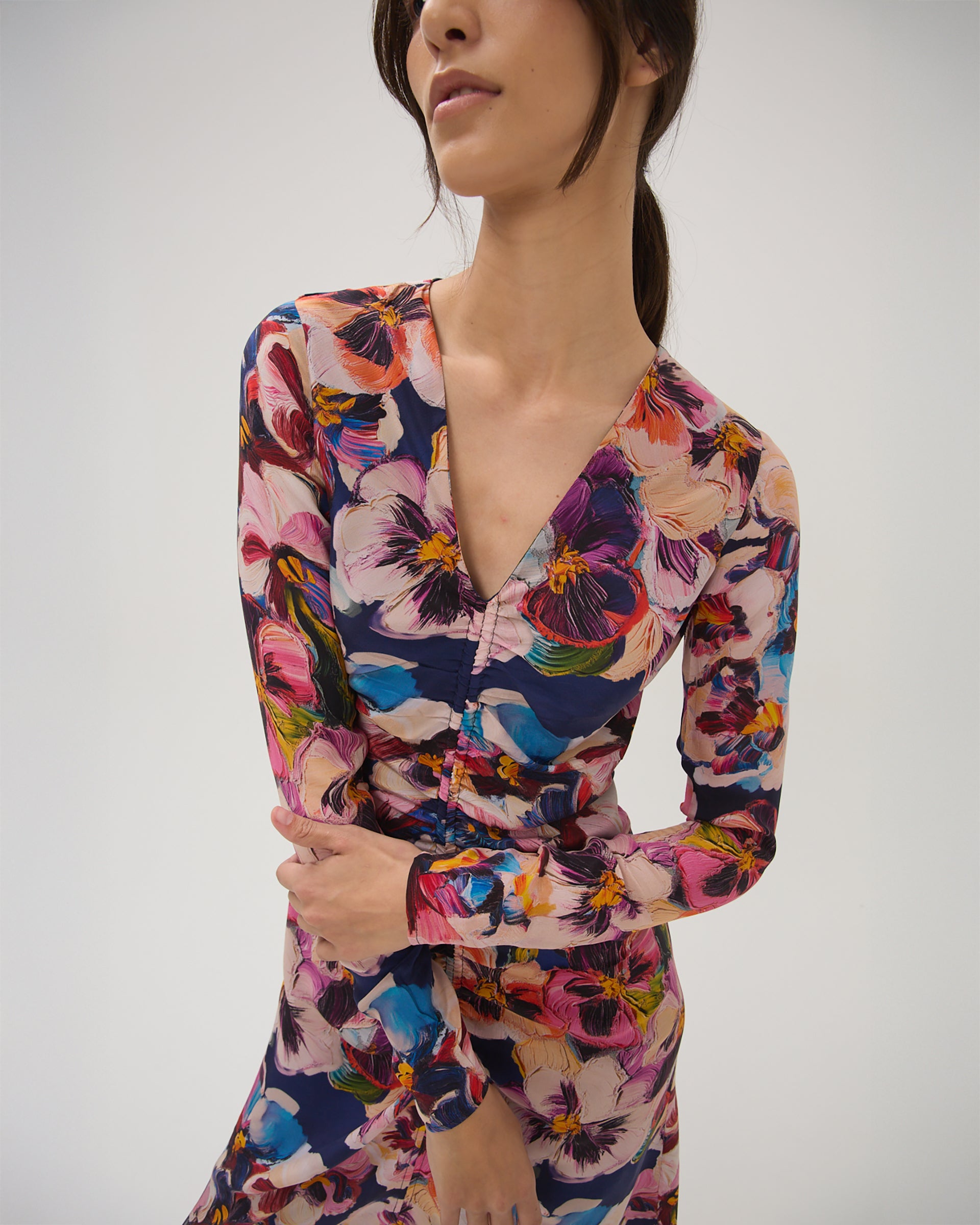 Maria Cher Carroll Kendra Long Dress in Multicolor