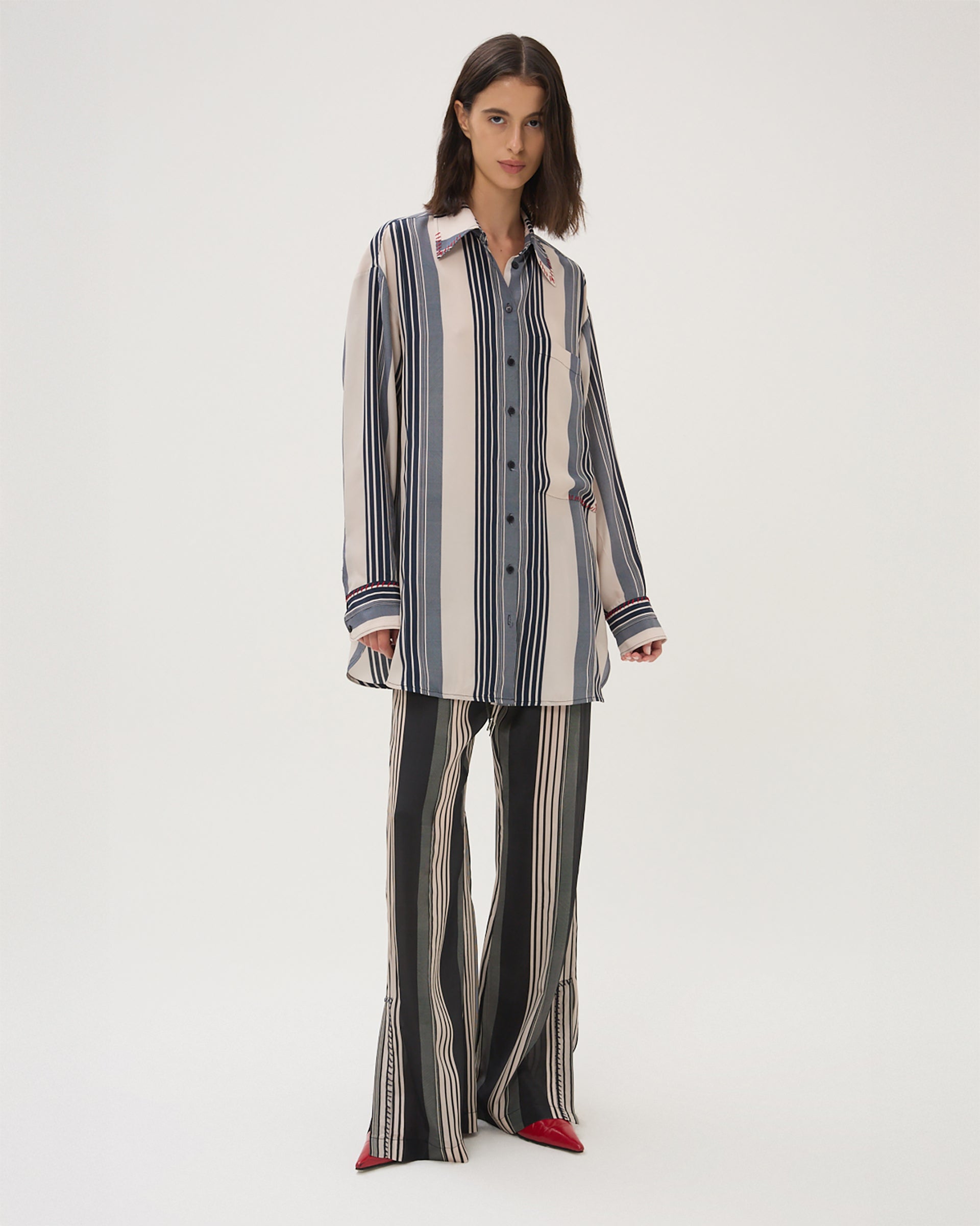 Maria Cher Jim Ari Shirt Marine