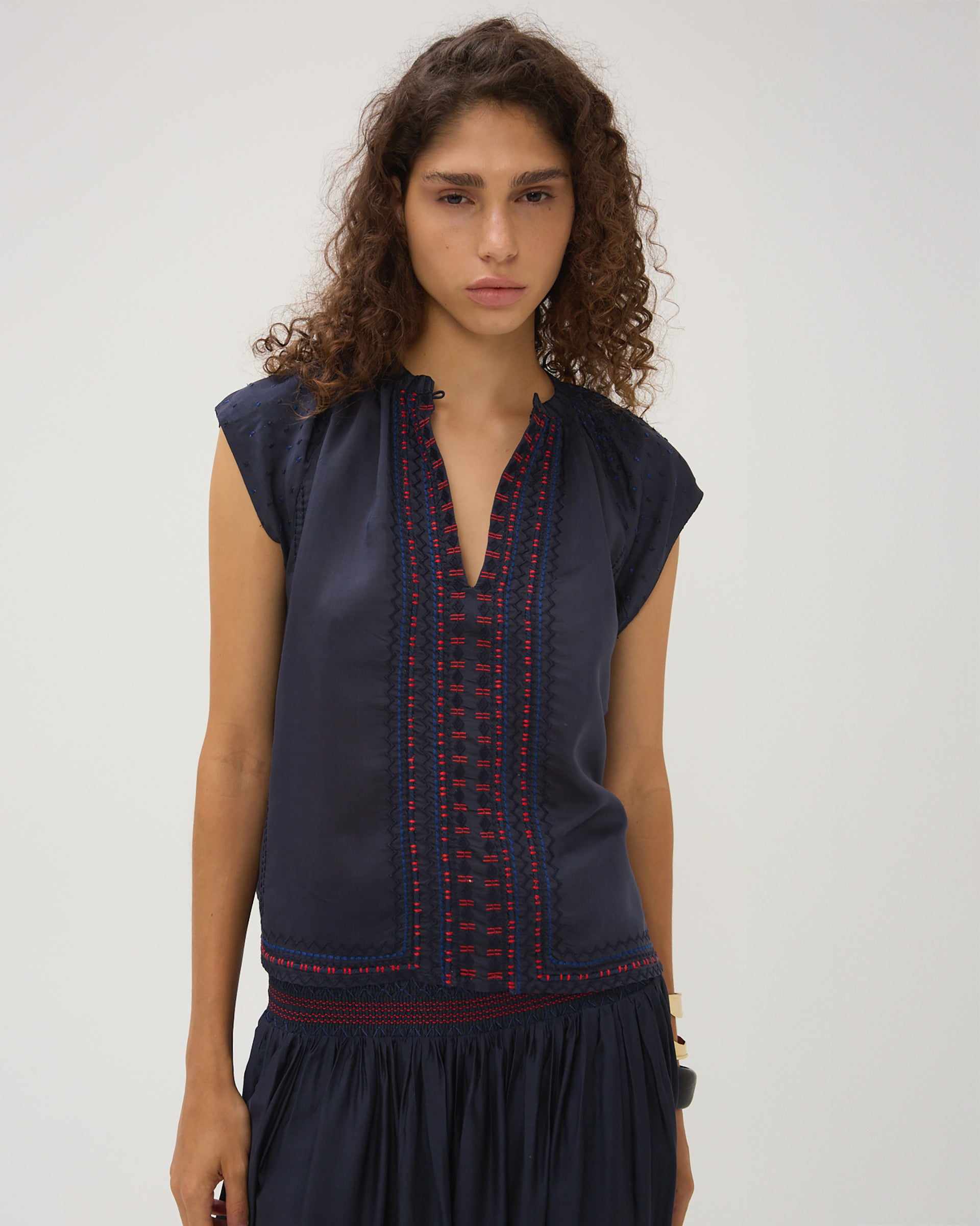 Maria Cher Joan Monica Top Marine
