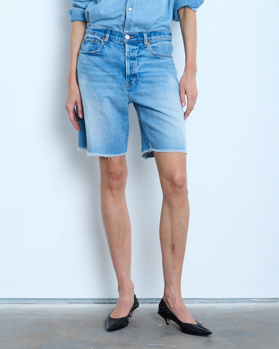 Betro Simone Brooke Boyfriend Short In Euclid Wash