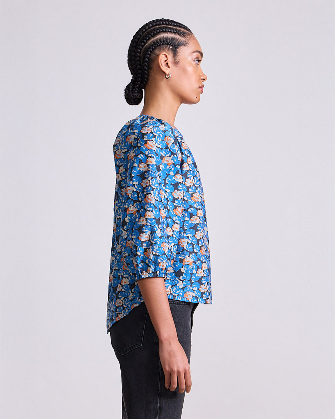 Apiece Apart Mitte Top in Florette Blue
