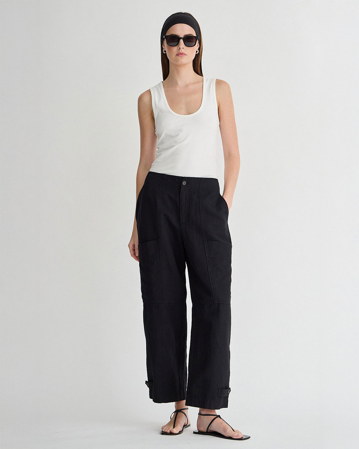 Apiece Apart Juna Cargo Pant in Tobacco or Black