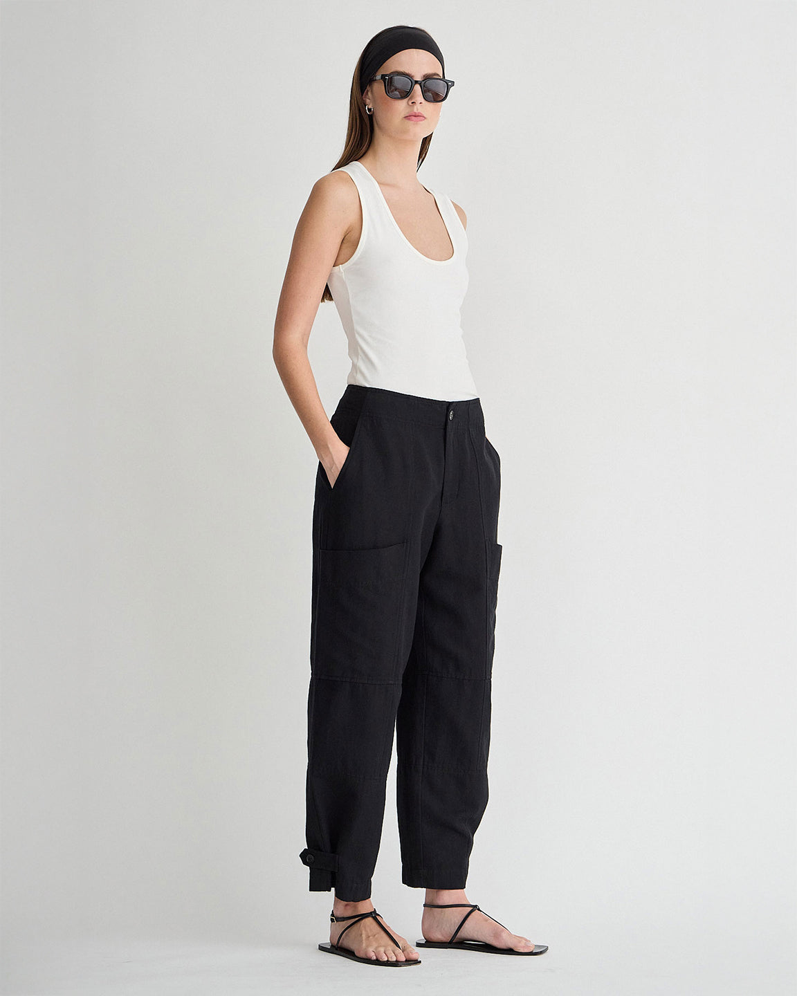 Apiece Apart Juna Cargo Pant in Tobacco or Black