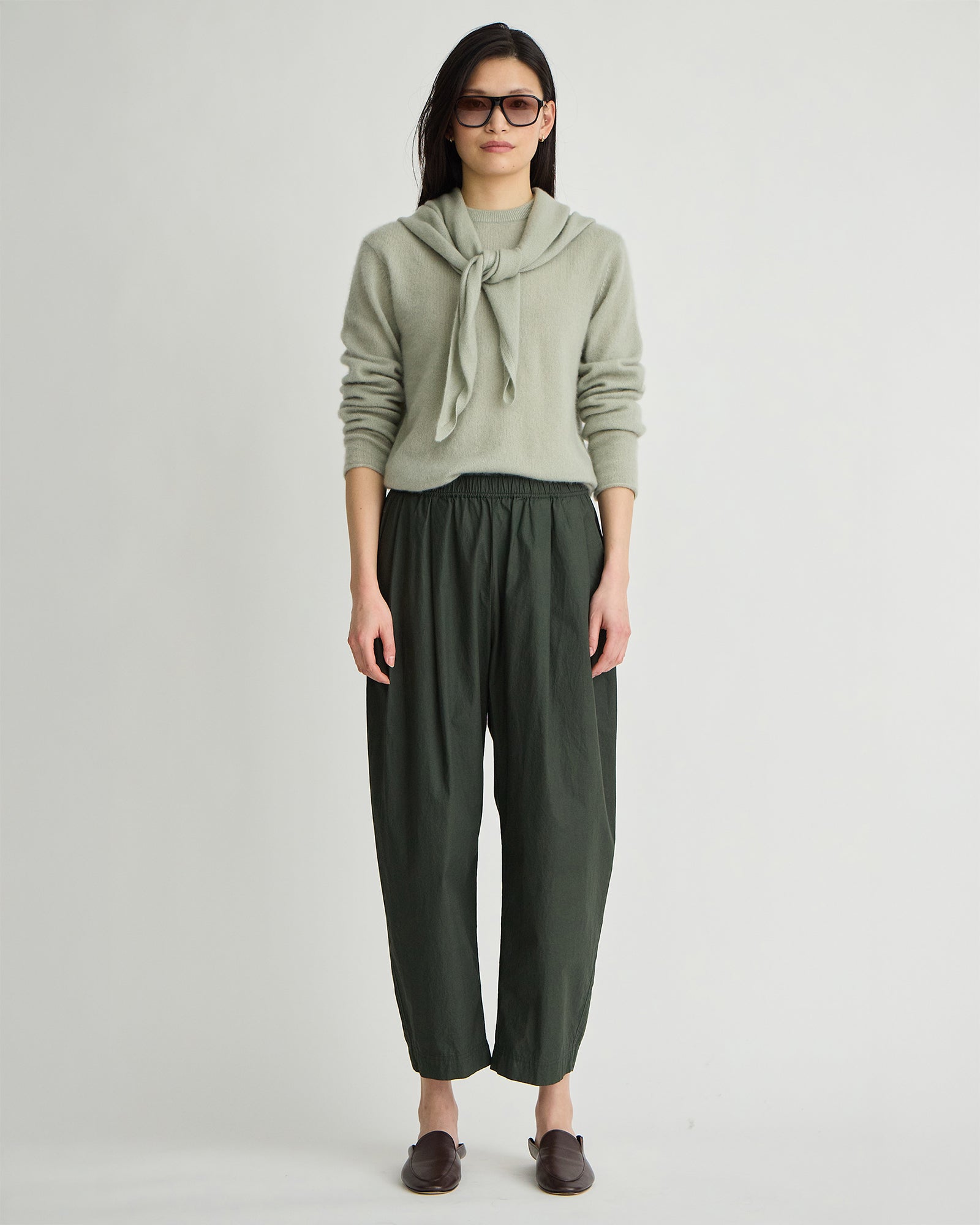 Apiece Apart Spa Pleat Pant in Rosin