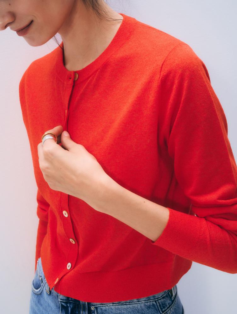 LINEN BLEND CARDIGAN