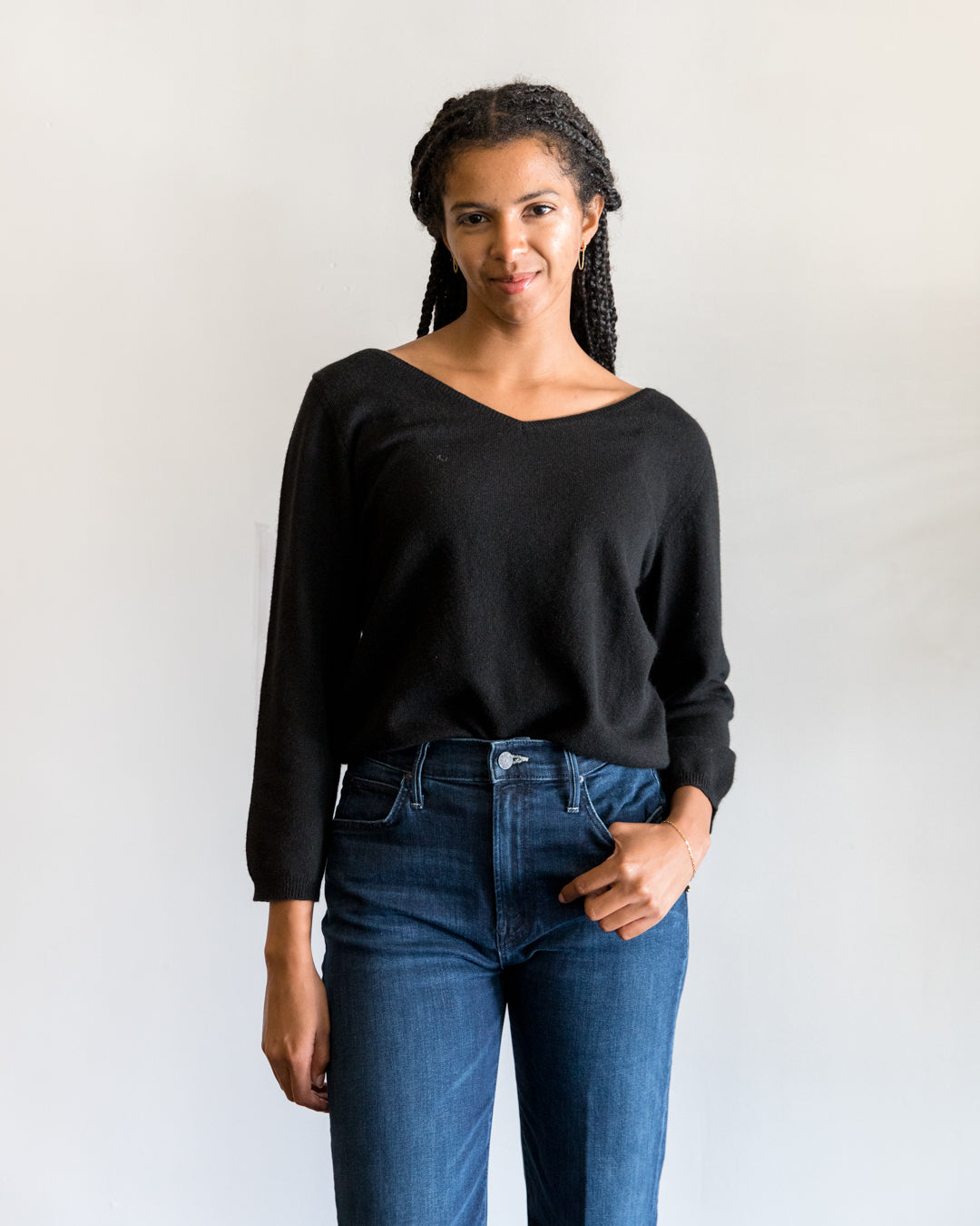 Jumper 1234 Joan Vee Sweater in Black