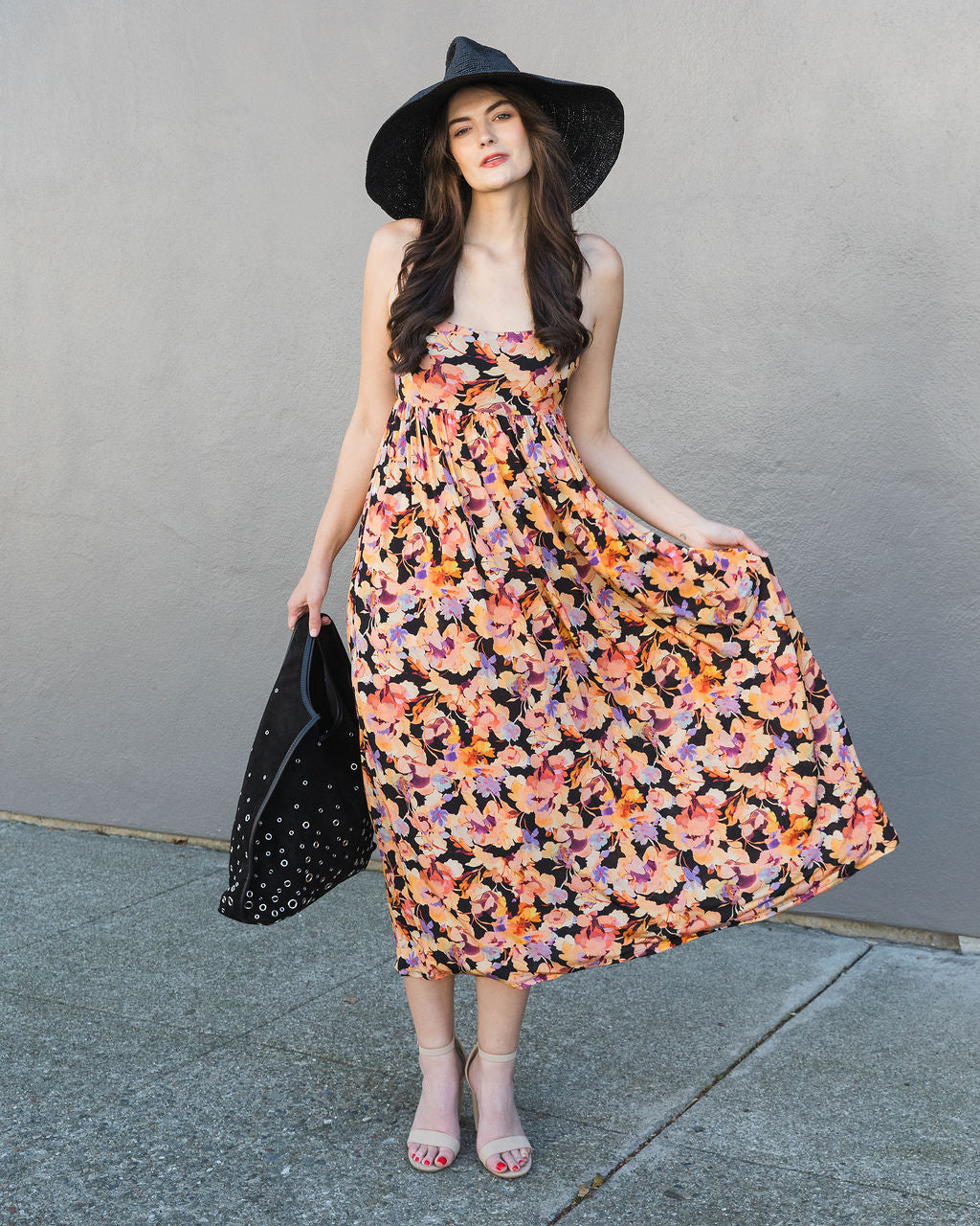 Ulla Johnson Hayes Sleeveless Jersey Dress in Night Bloom