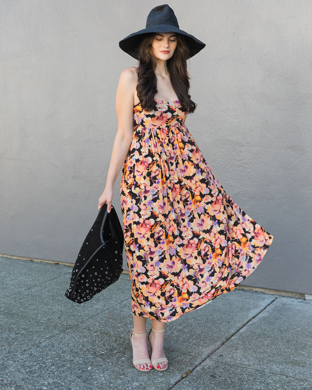 Ulla Johnson Hayes Sleeveless Jersey Dress in Night Bloom