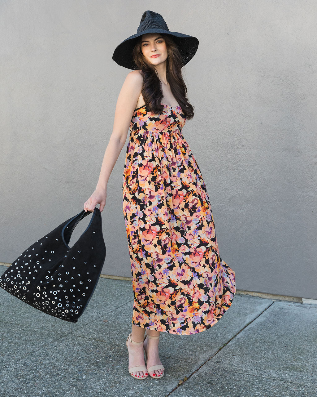 Ulla Johnson Hayes Sleeveless Jersey Dress in Night Bloom