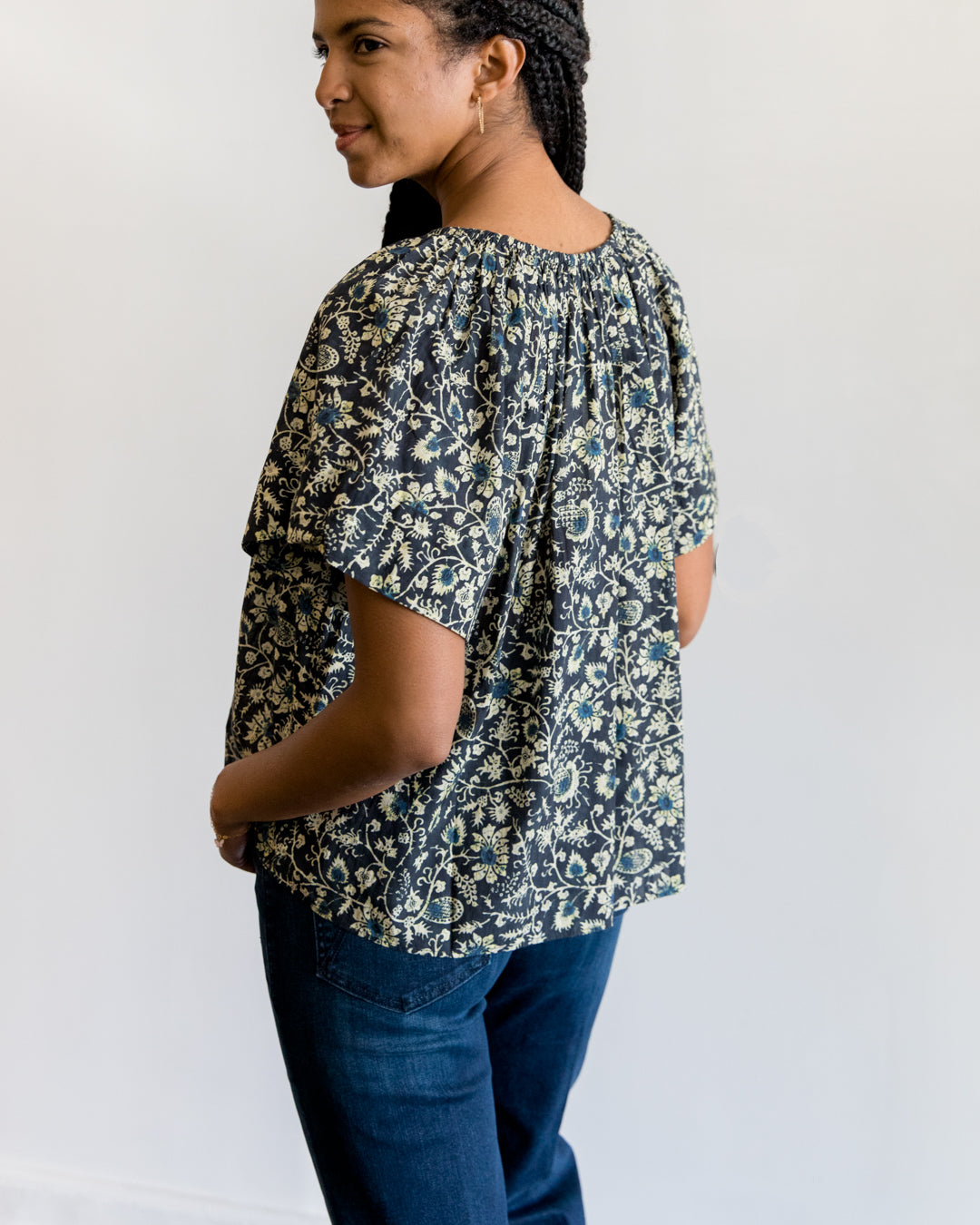 Ulla Johnson Sena Top in Raven
