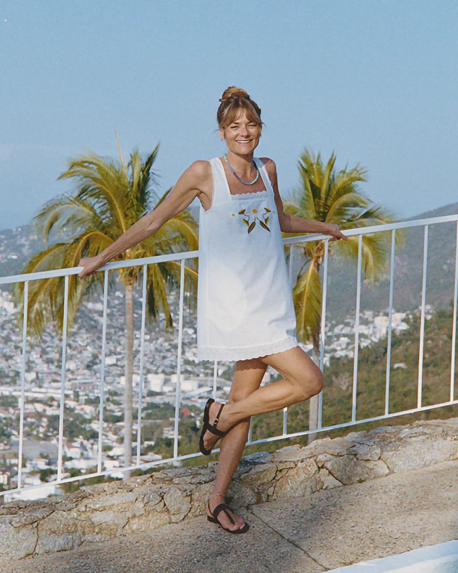 Ciao Lucia Edeme Embroidered Shift Dress in White
