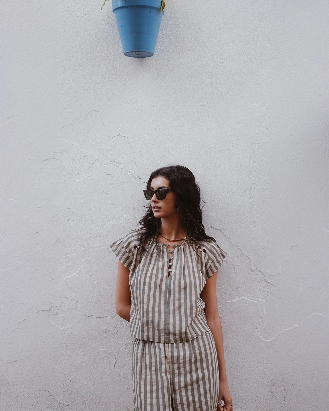 MIRTH Baden Pant in Safari Stripe