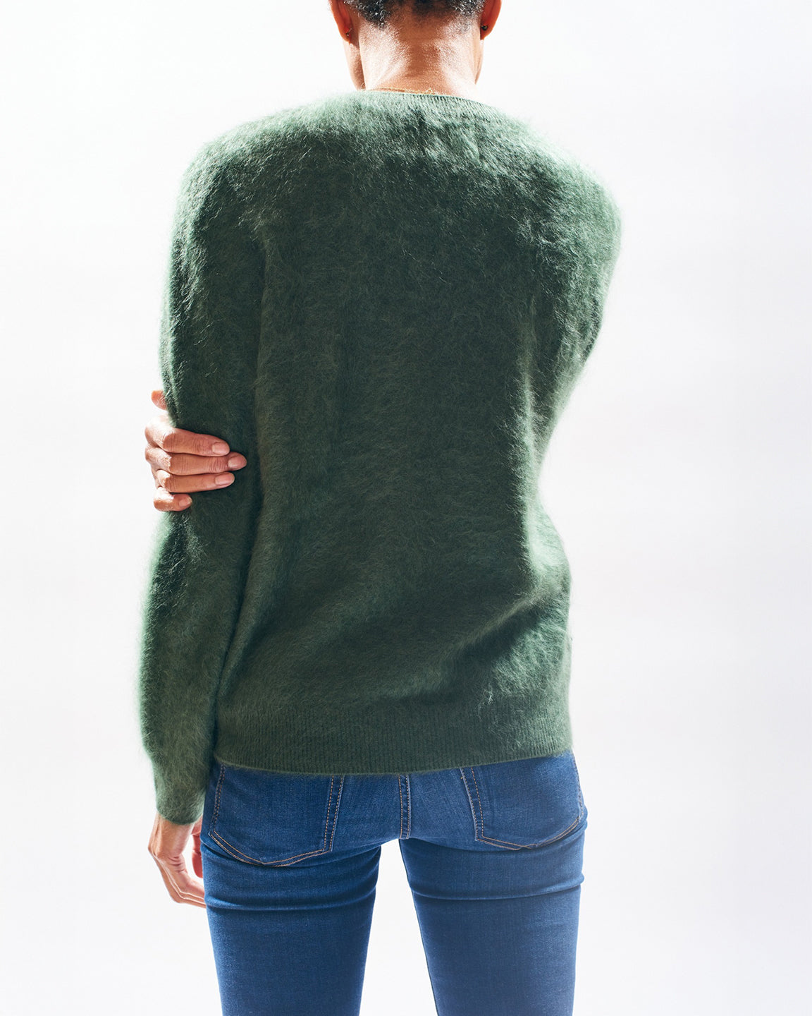 Jumper 1234 Brushed Crew in Jungle