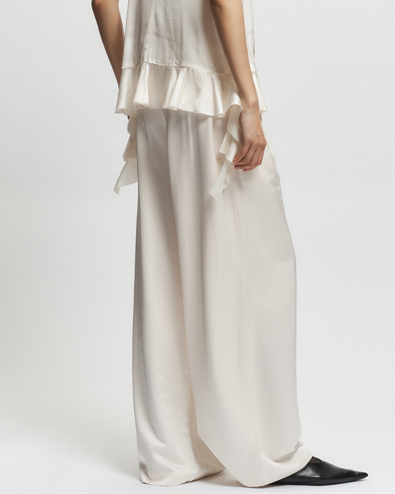 Paige Pull on Pant, Ivory