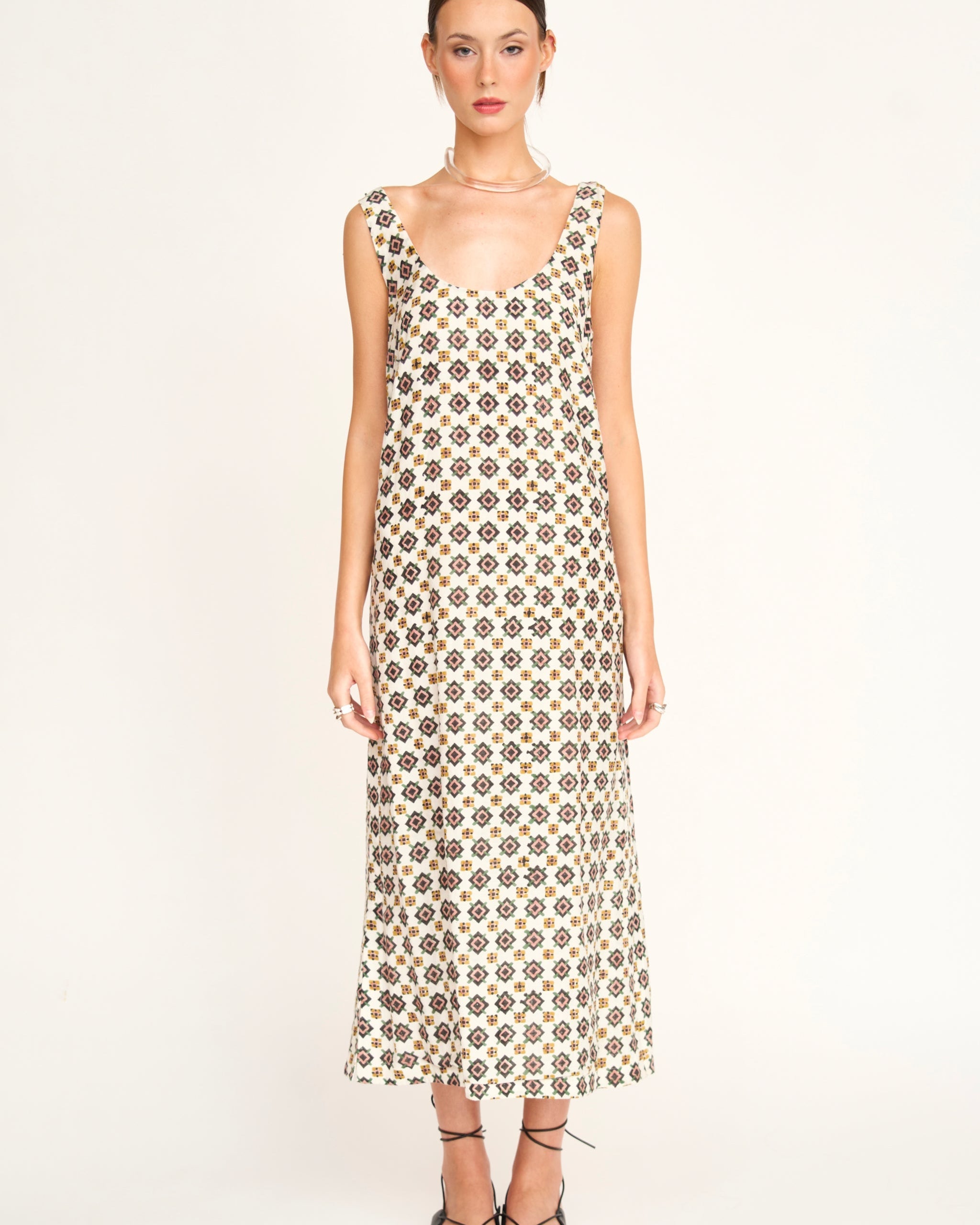 Crete Tank Dress in Prism