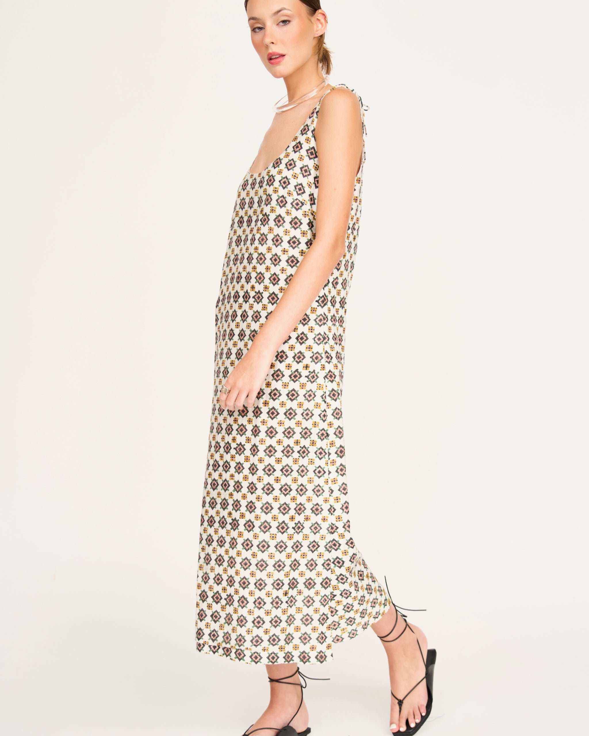 Crete Tank Dress in Prism