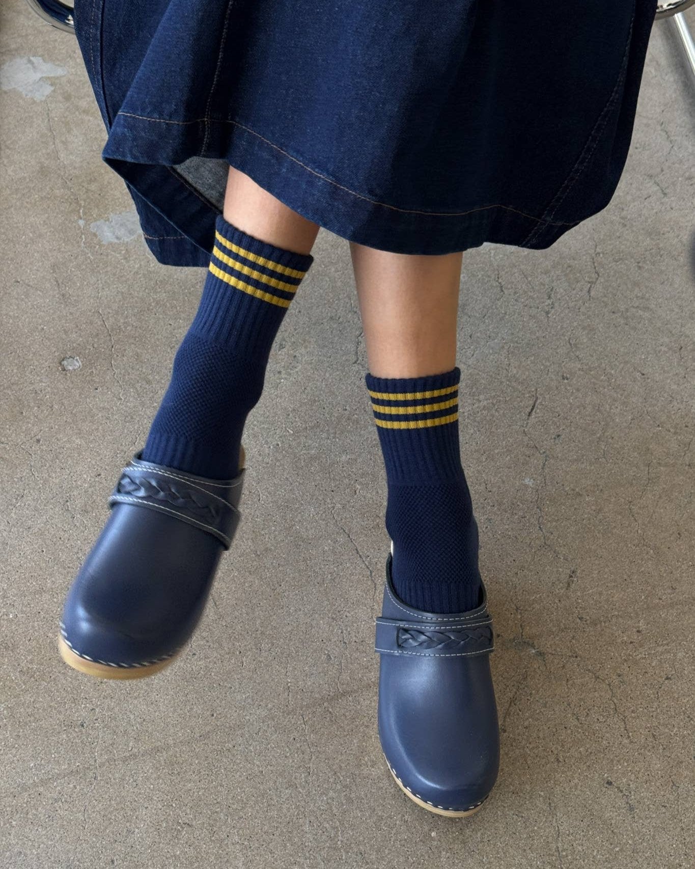 Le Bon Shoppe Girlfriend Socks in Navy
