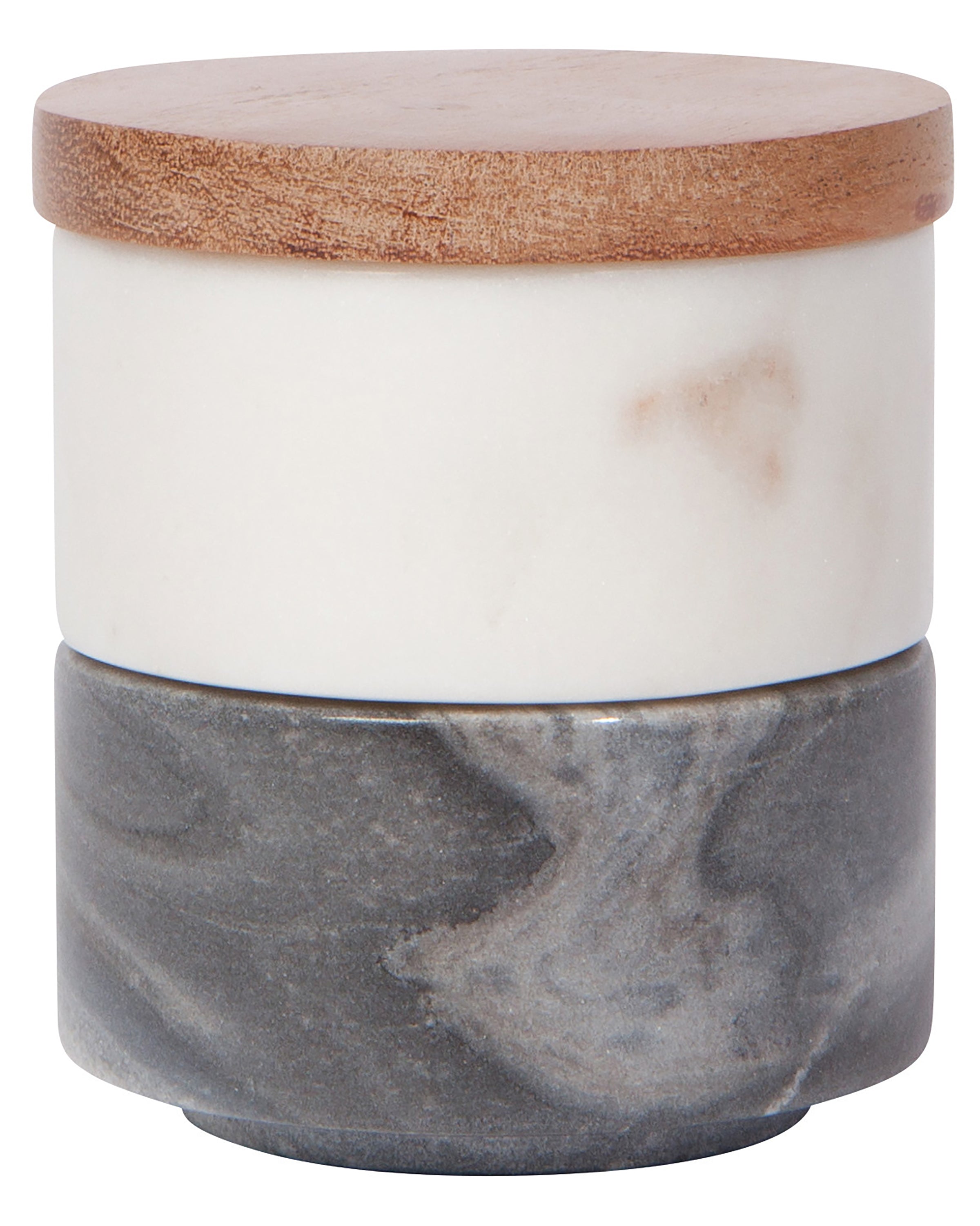 Danica Designs Marble Salt Cellar in White/Slate