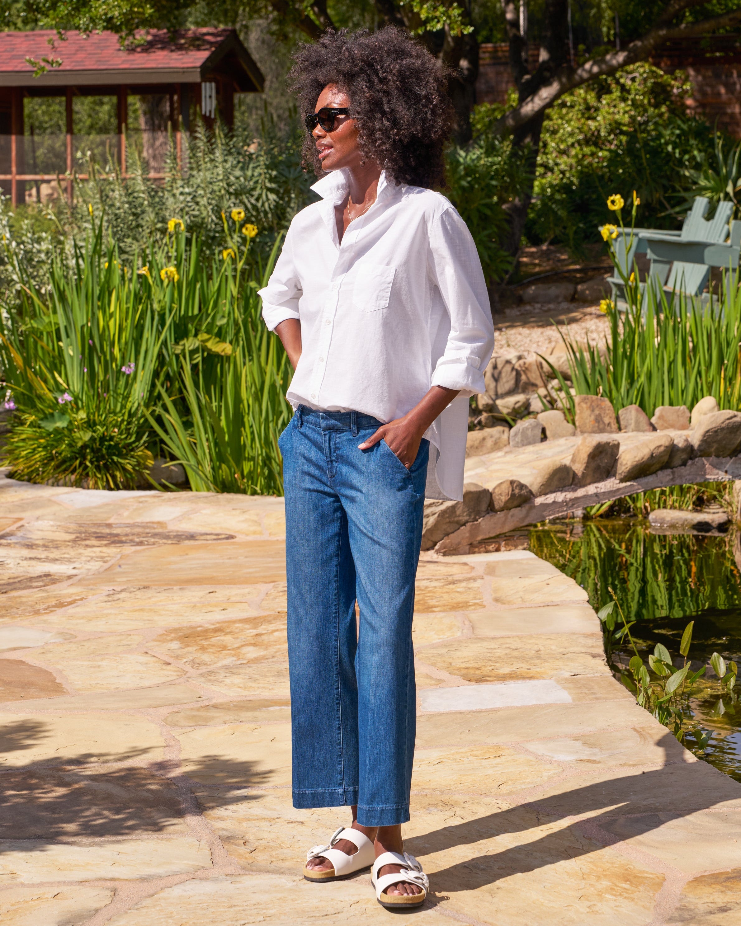 The Italian Wide Leg Chino