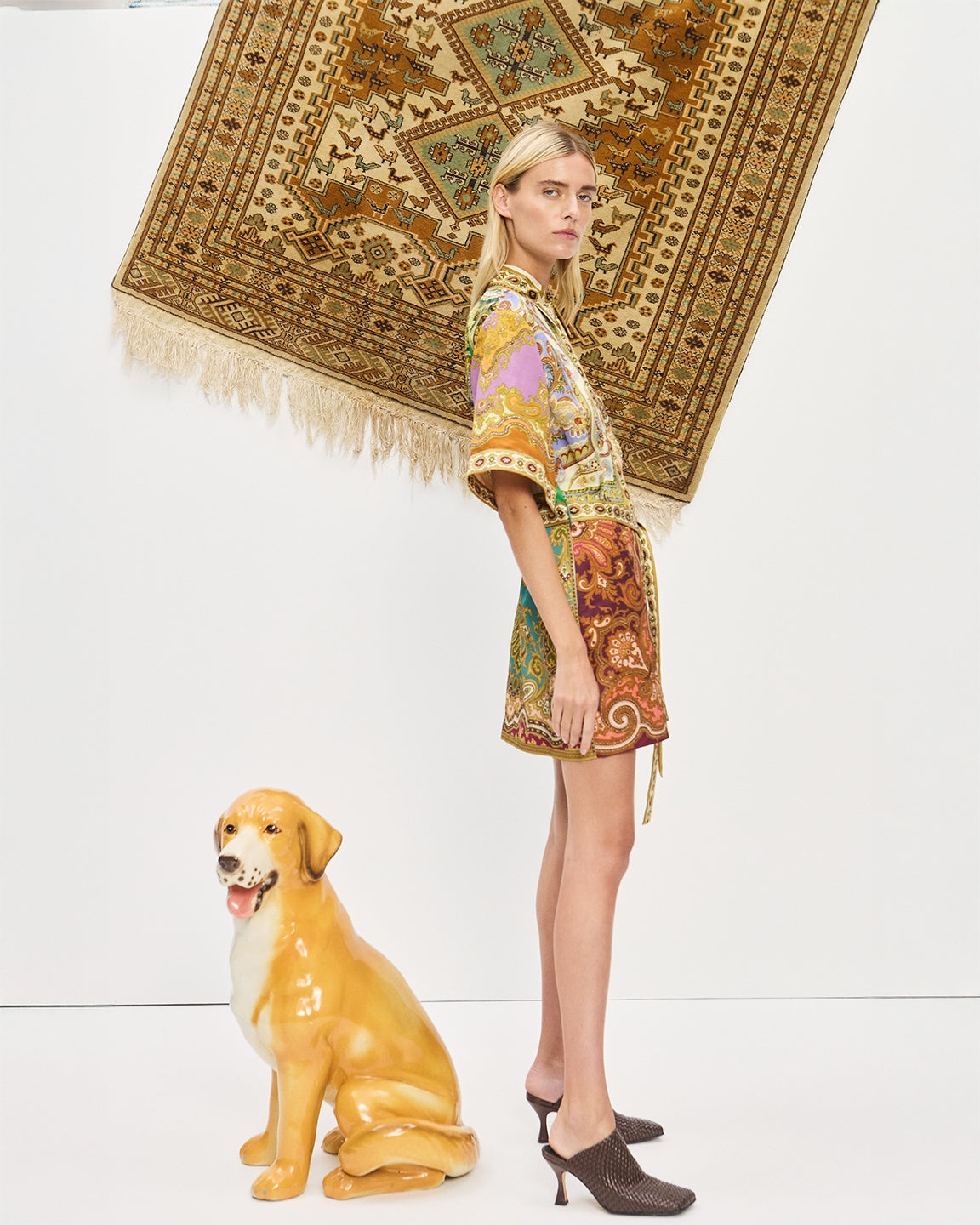 Alemais Clemenza Spliced Mini Dress in Multi