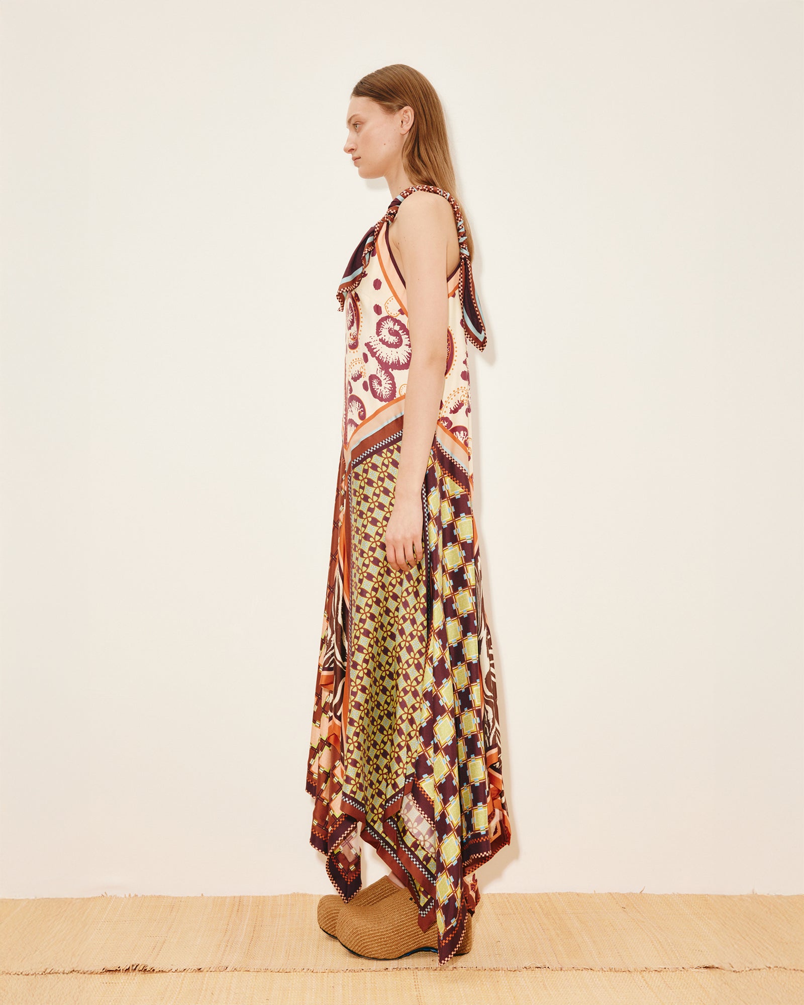 Alemais Wilson Silk Midi Dress in Multi