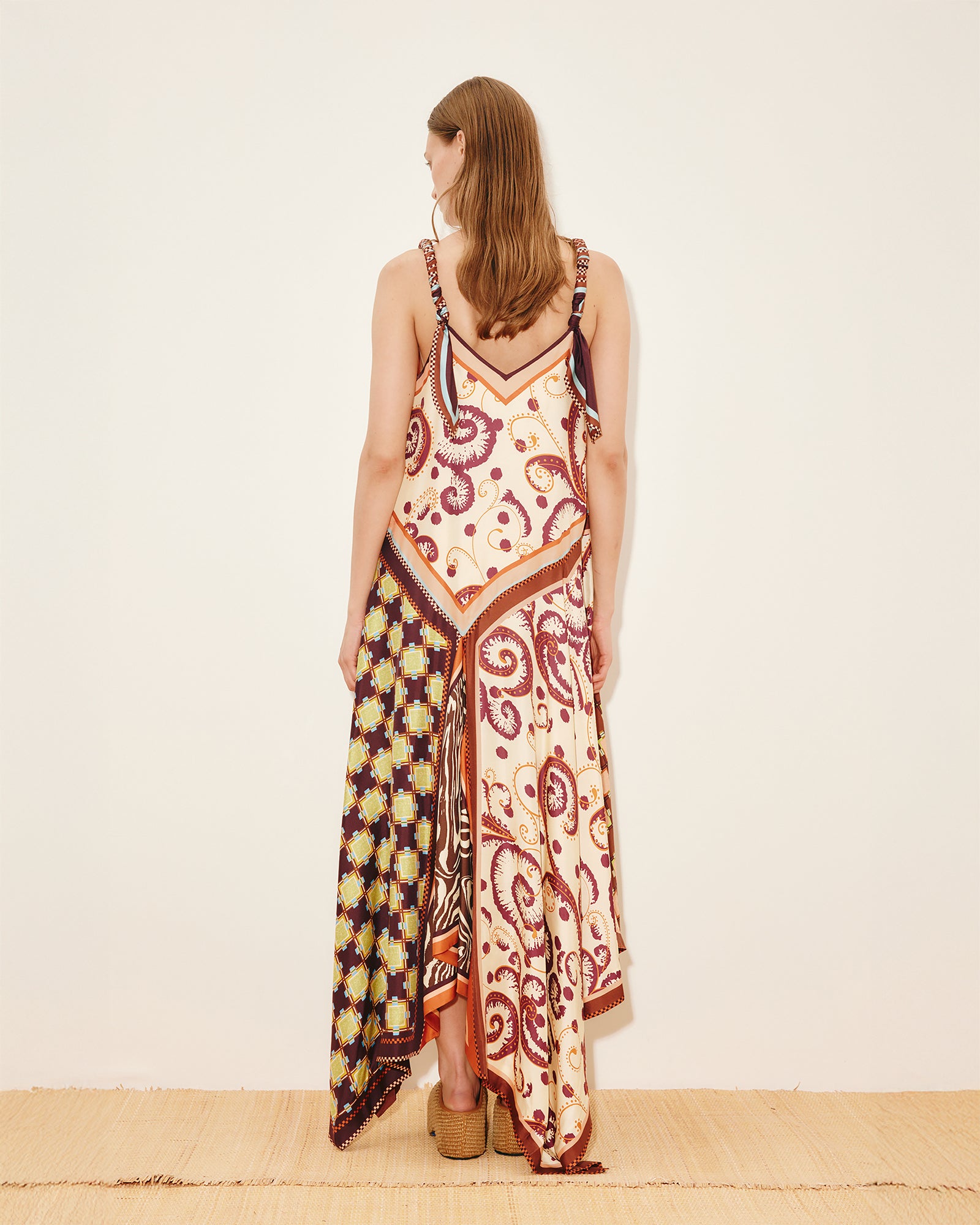 Alemais Wilson Silk Midi Dress in Multi