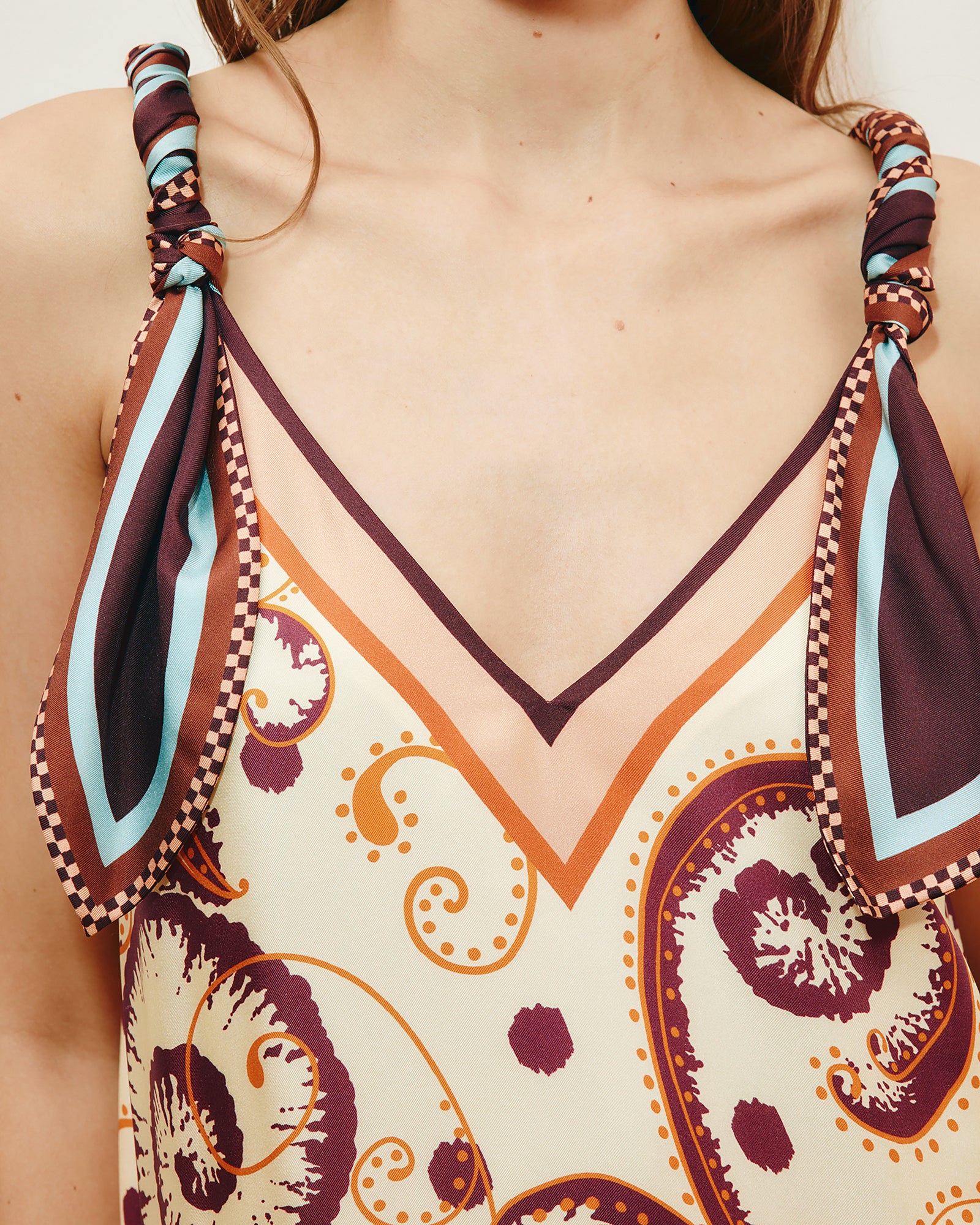 Alemais Wilson Silk Midi Dress in Multi