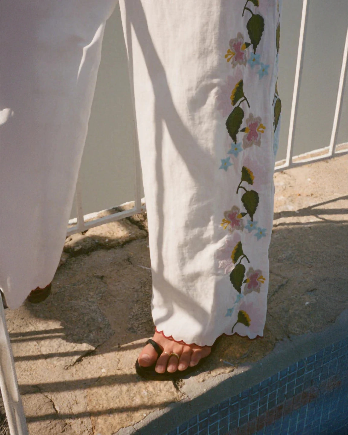Ciao Lucia Ermmano Wide Leg Pant in White
