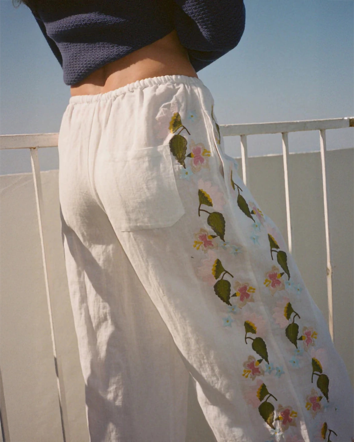 Ciao Lucia Ermmano Wide Leg Pant in White