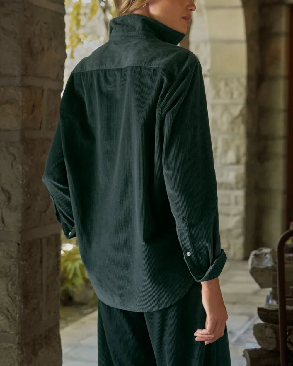 Frank & Eileen Tailored Button Up Shirt in Peacock