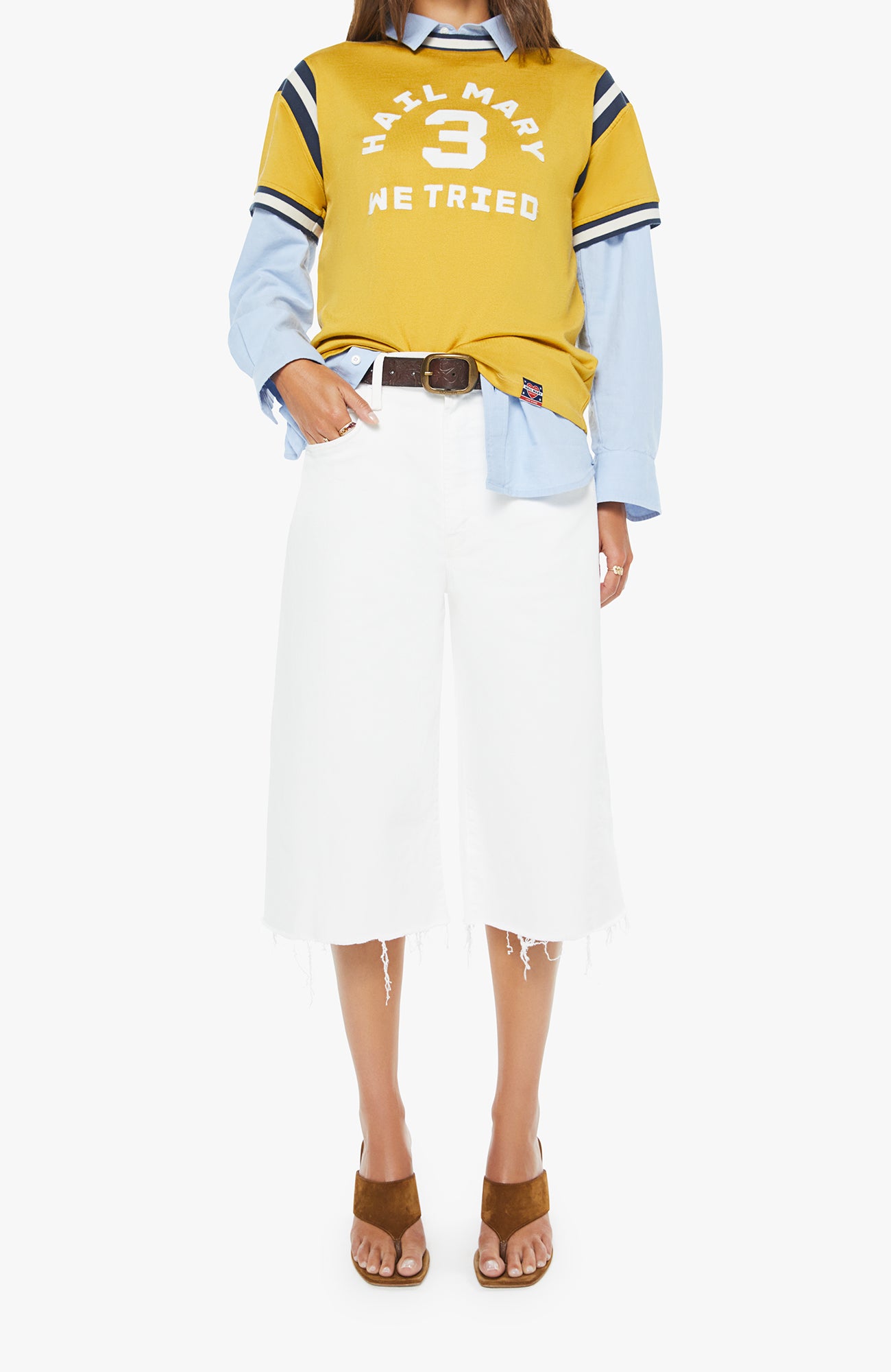 Mother The Sport Rib Rowdy Top in We Tried