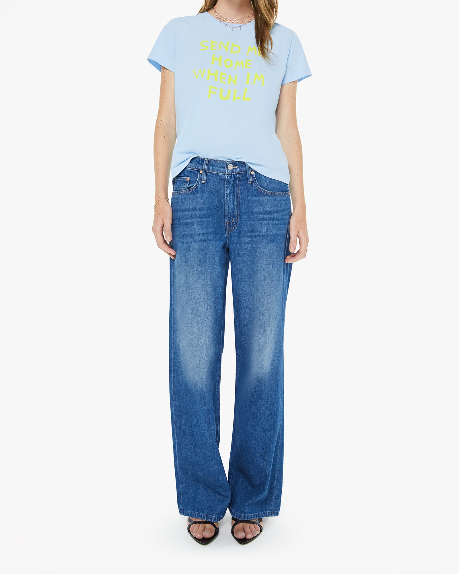 Mother The Boxy Goodie Goodie Tee in Send Me Home