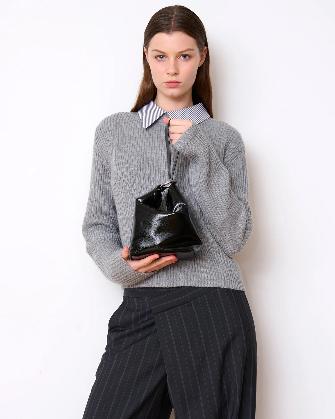 WE-AR4 The Afterparty Bag in Black Patent