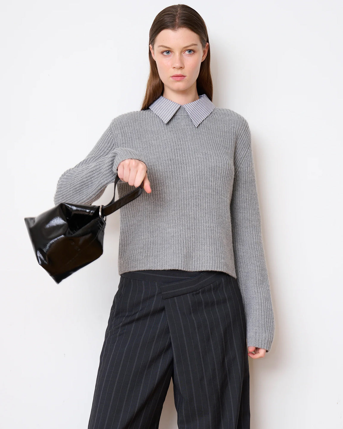 WE-AR4 The Afterparty Bag in Black Patent