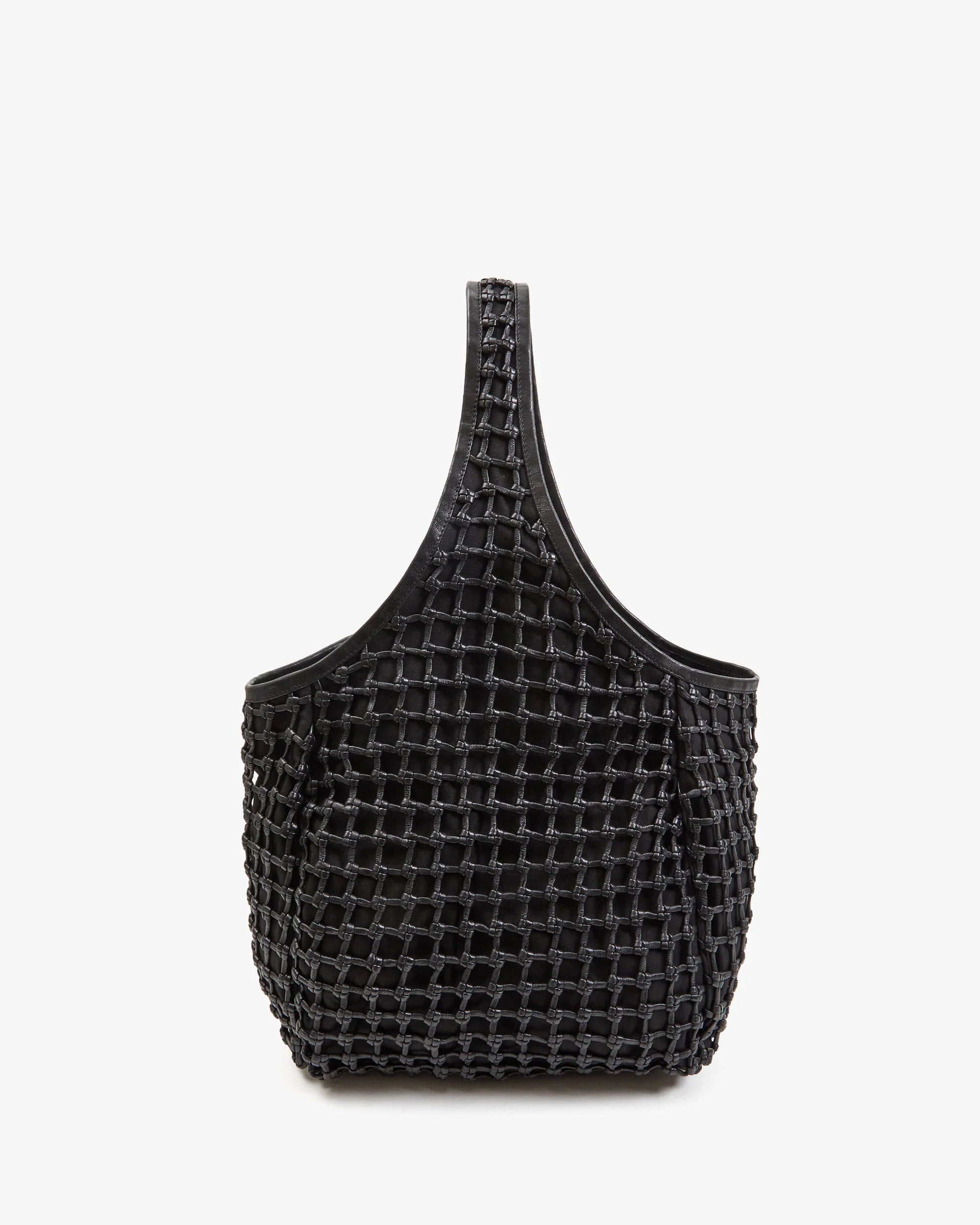Clare V. Bando in Black Knot Woven Leather