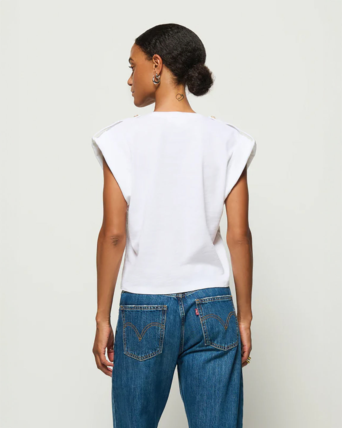 Nation Cooper Tank in Optic White