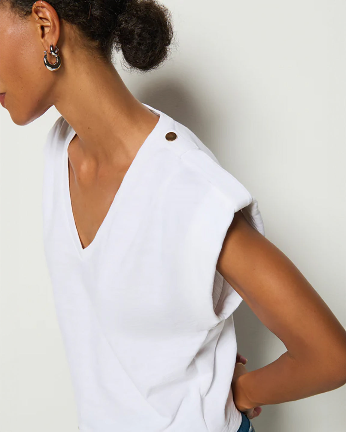 Nation Cooper Tank in Optic White