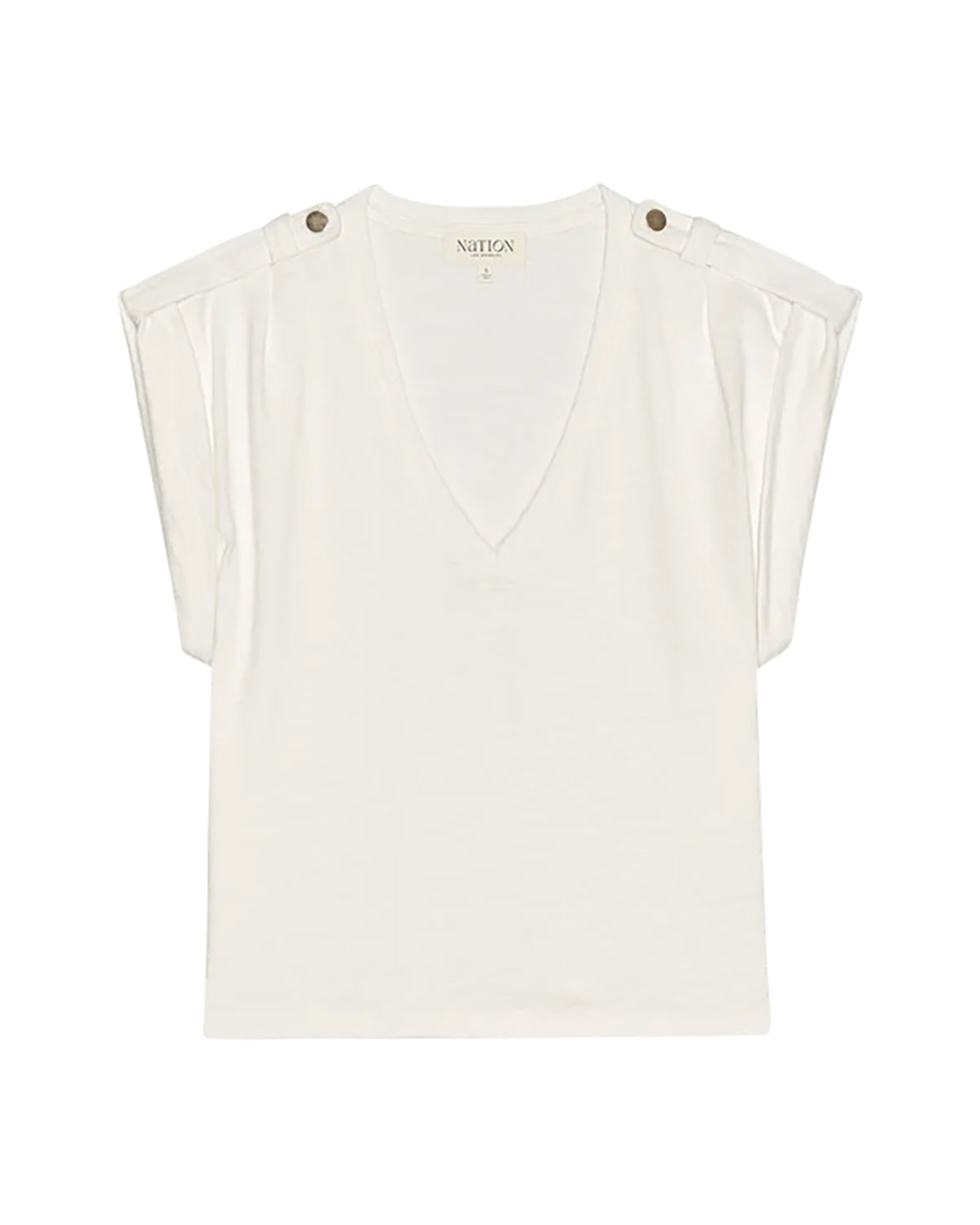 Nation Cooper Tank in Optic White