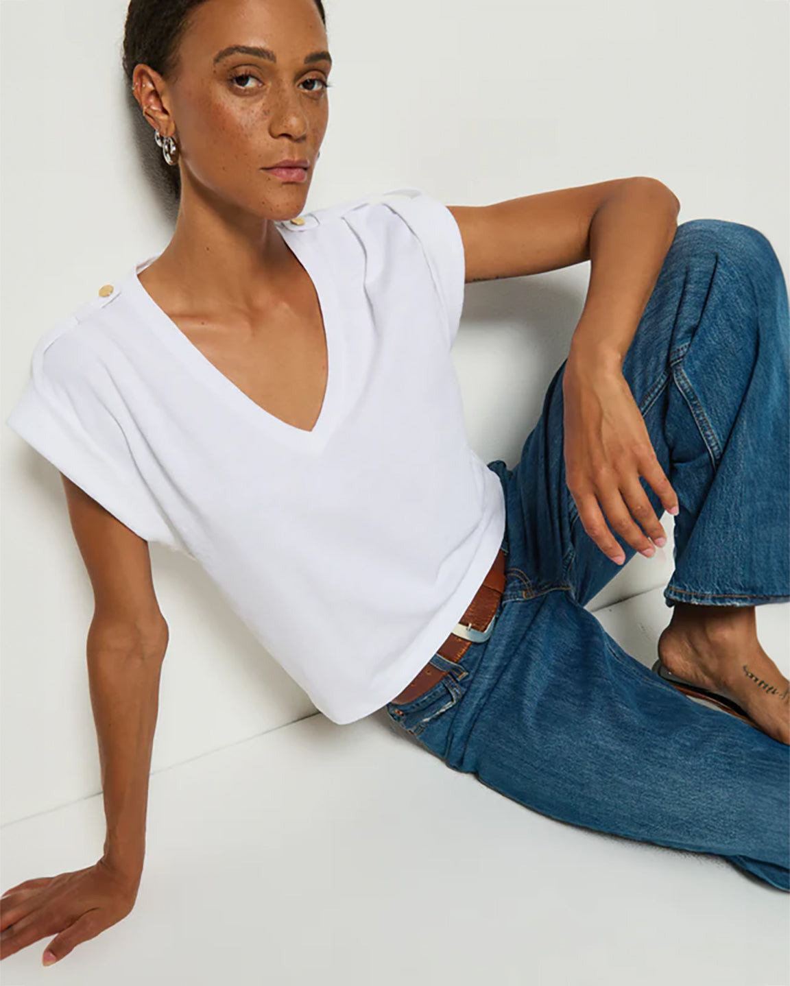 Nation Cooper Tank in Optic White