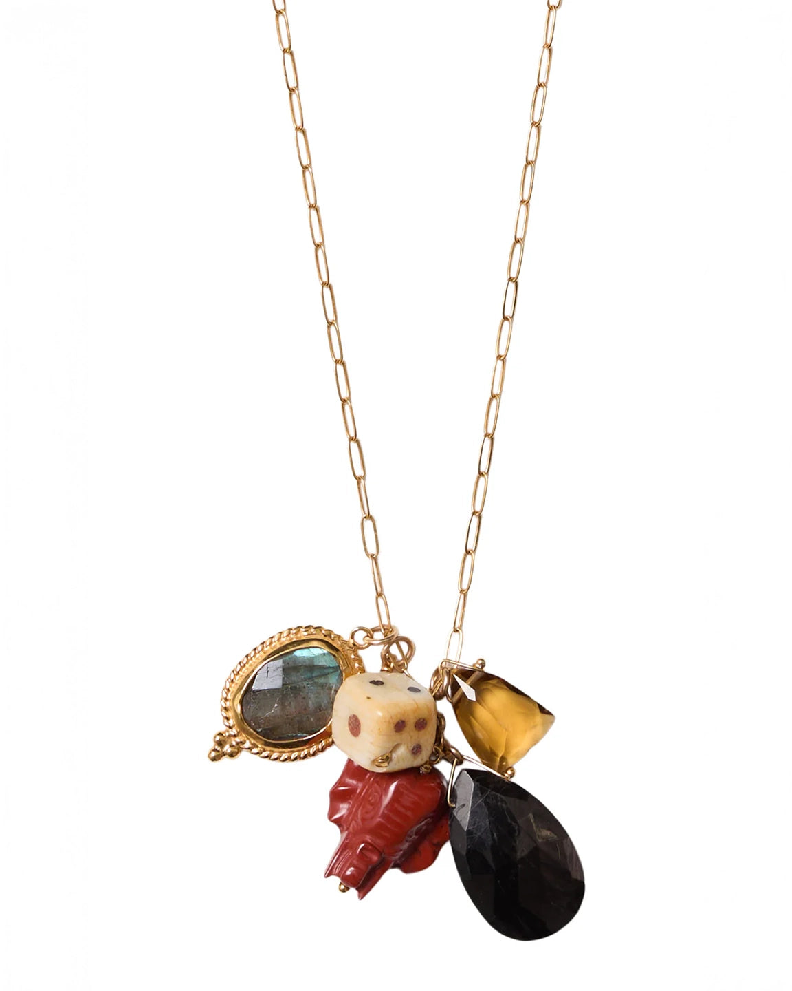 Chan Luu Multi Charm Necklace GF