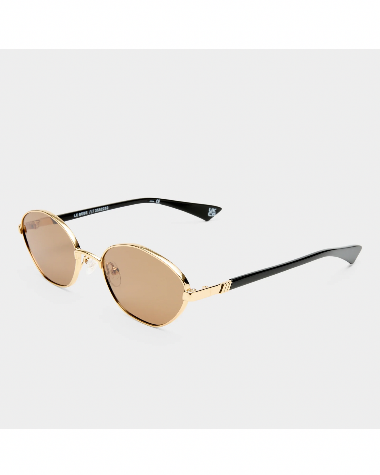 Le Specs Le Bebe in Gold with Brown Mono Polarized Lenses