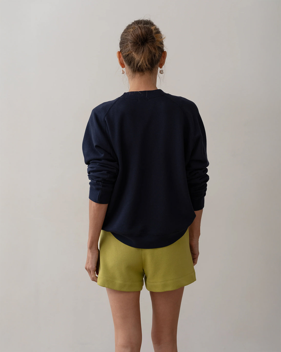 Donni. The Eco-Terry Crewneck in Navy